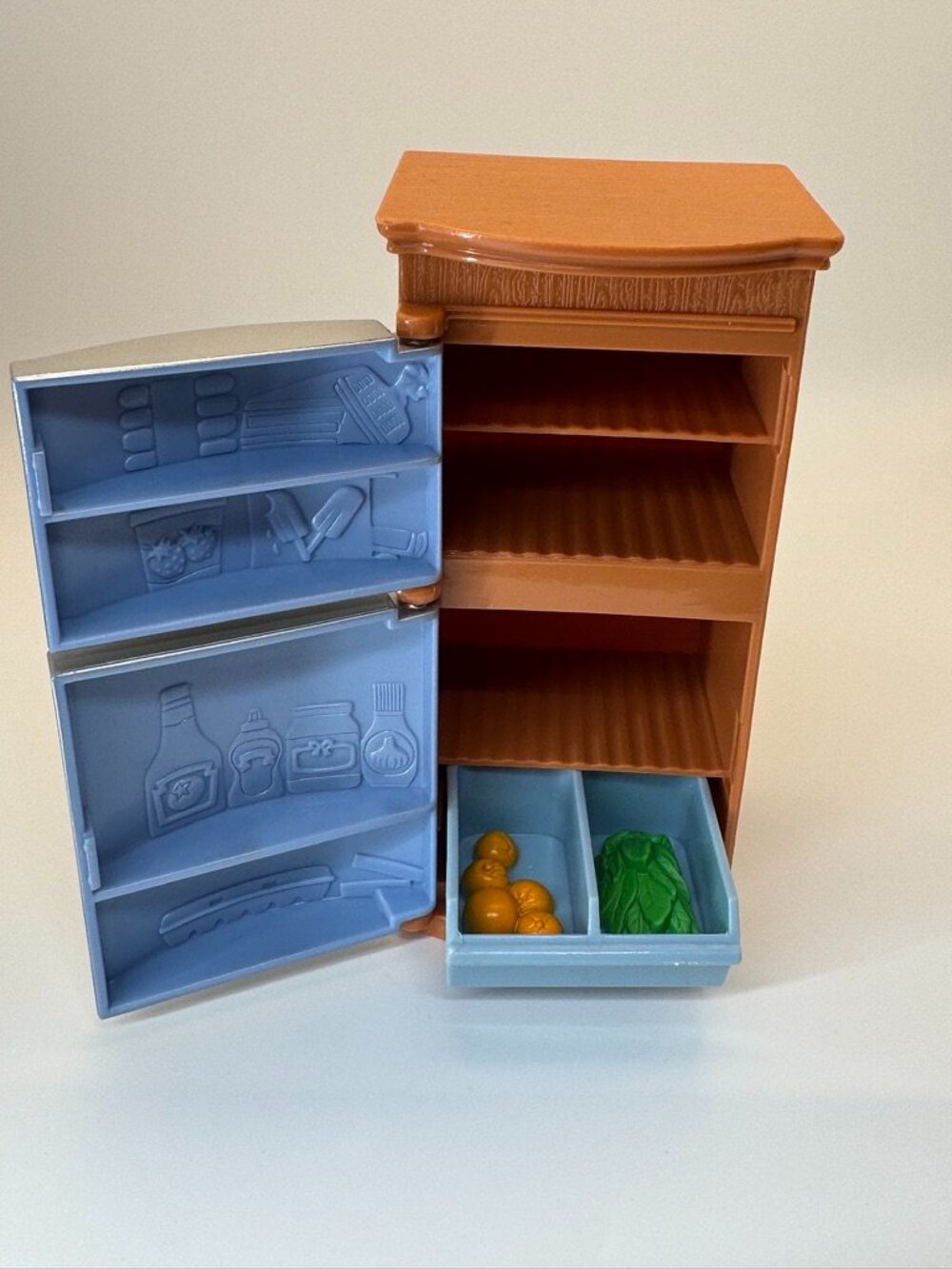 Mattel Fisher-Price Loving Family Dollhouse Refrigerator Kitchen Food Crisper - Picture 2 of 15